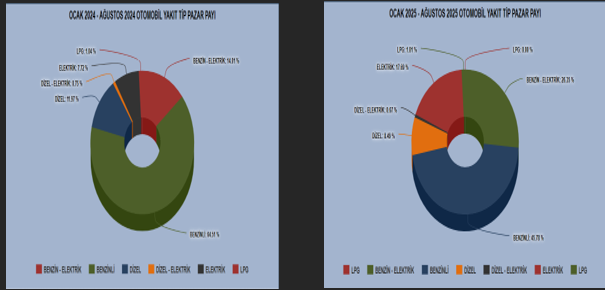 Yakıt Tipi Pazar Payı Yakıt Tipi Pazar Payı